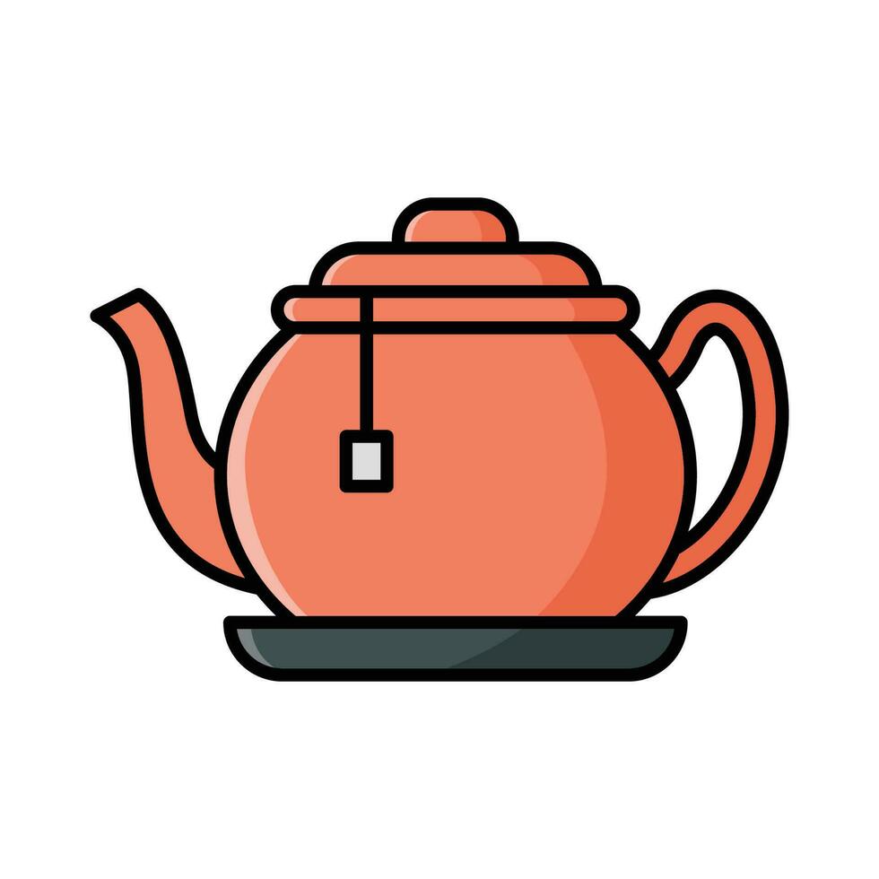 tea pot icon vector design template simple and modern