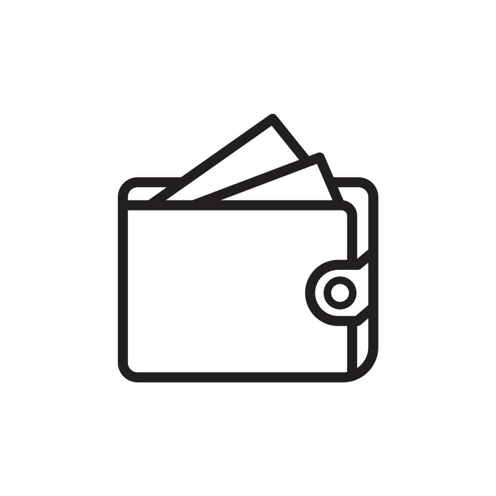 wallet icon design vector