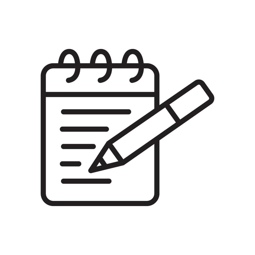 notepad icon design vector template