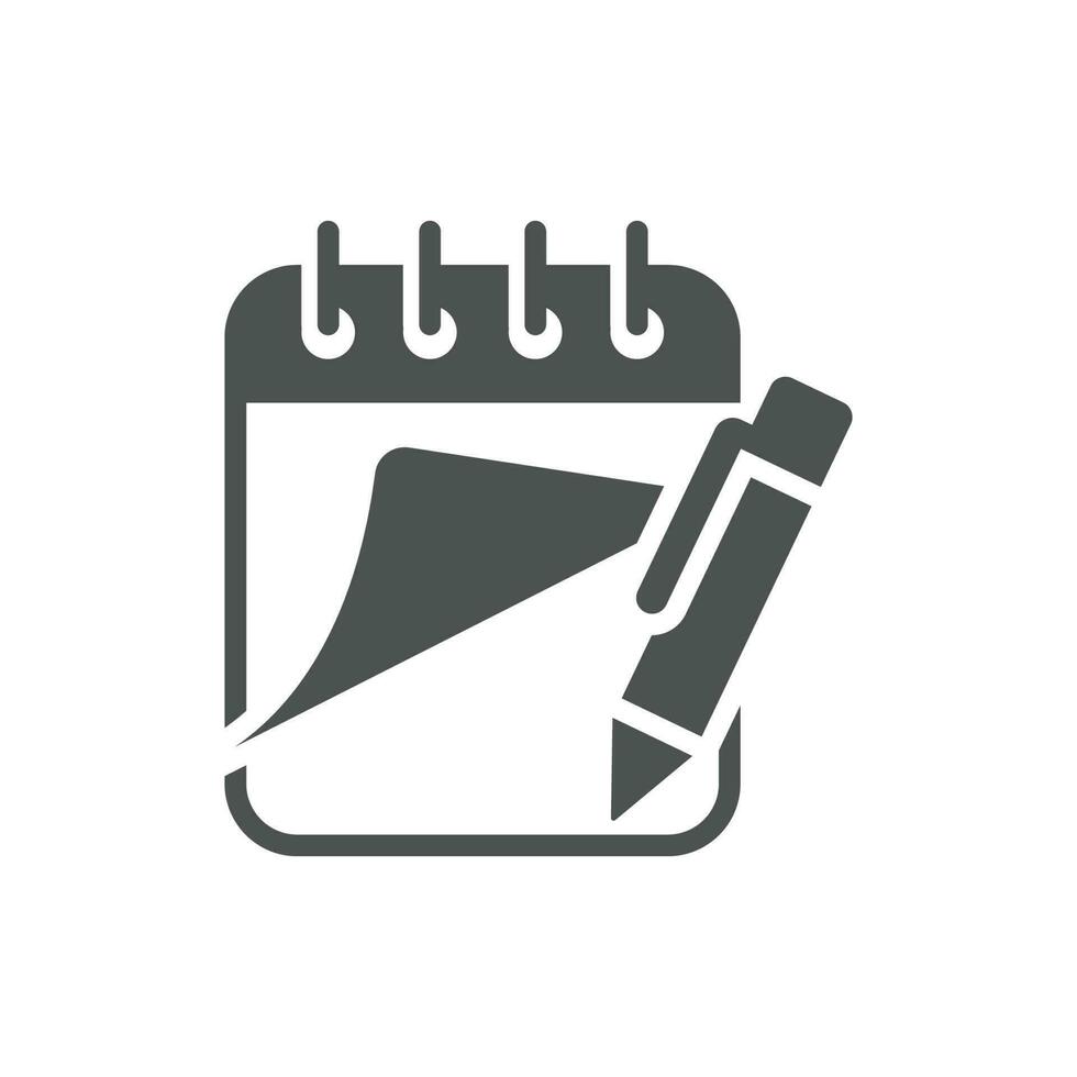 notepad icon design vector template