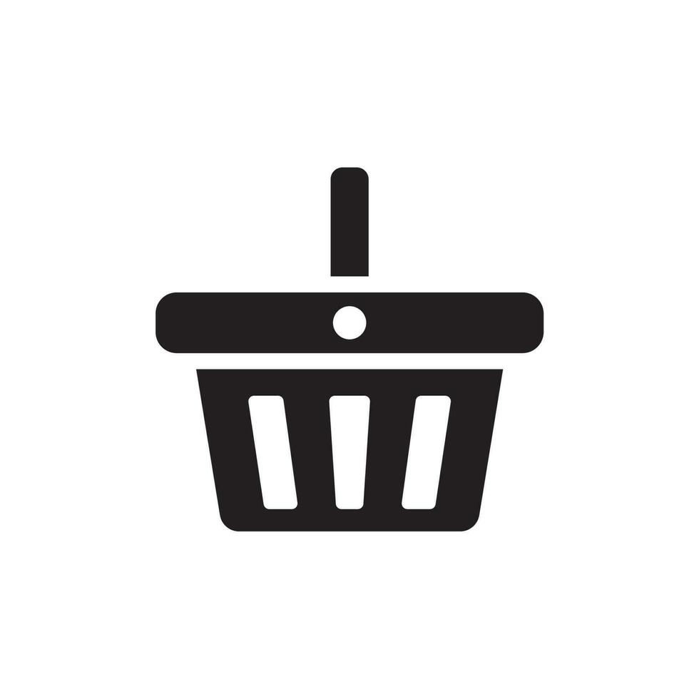 compras cesta icono diseño vector