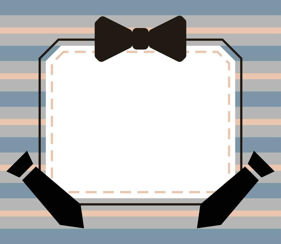 father's day background, tie icon with free space for text. Template for banner, poster, social media, web, greeting card. vector