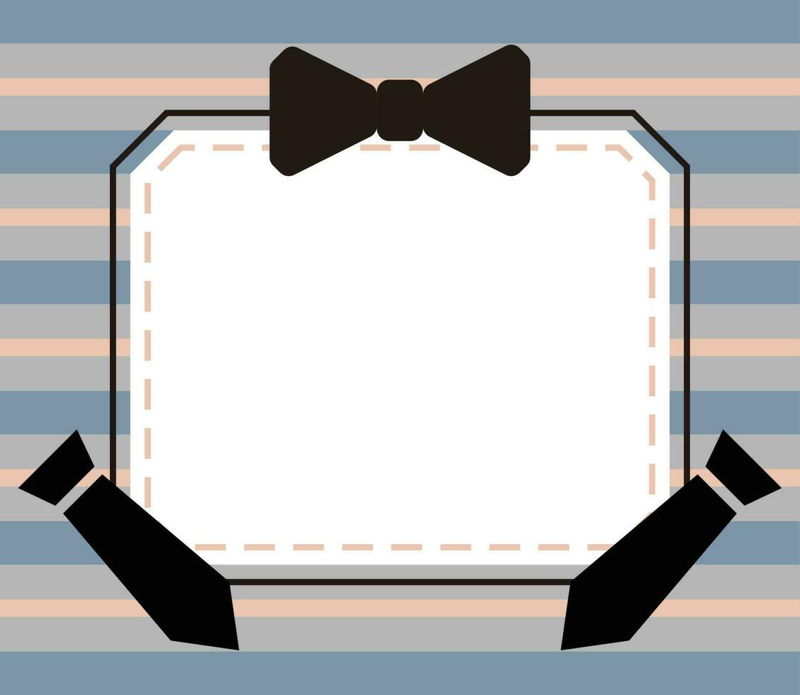 del padre día fondo, Corbata icono con gratis espacio para texto. modelo para bandera, póster, social medios de comunicación, web, saludo tarjeta. vector