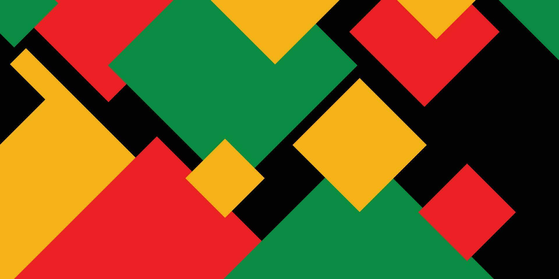 Juneteenth theme black, red, yellow, green color background, liberty day, annual holiday. Vector design for banner, greeting card, poster, social media.