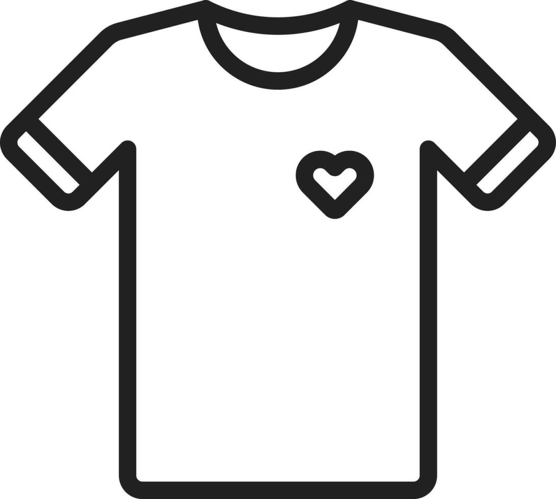 T Shirt icon vector image.