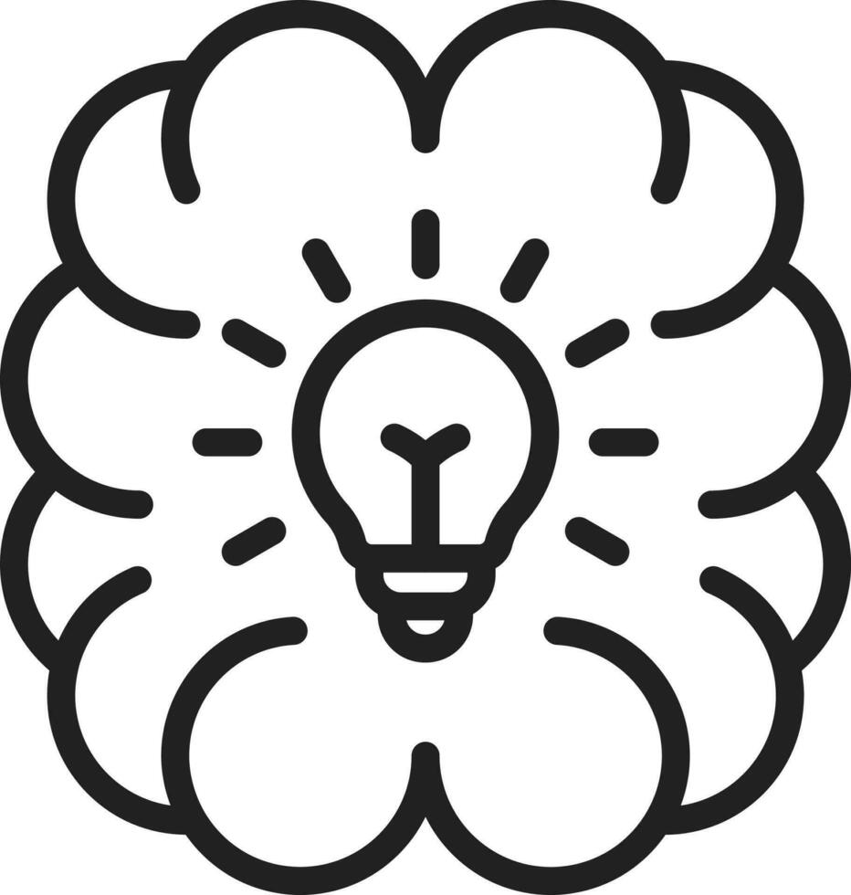 Brainstorming icon vector image.
