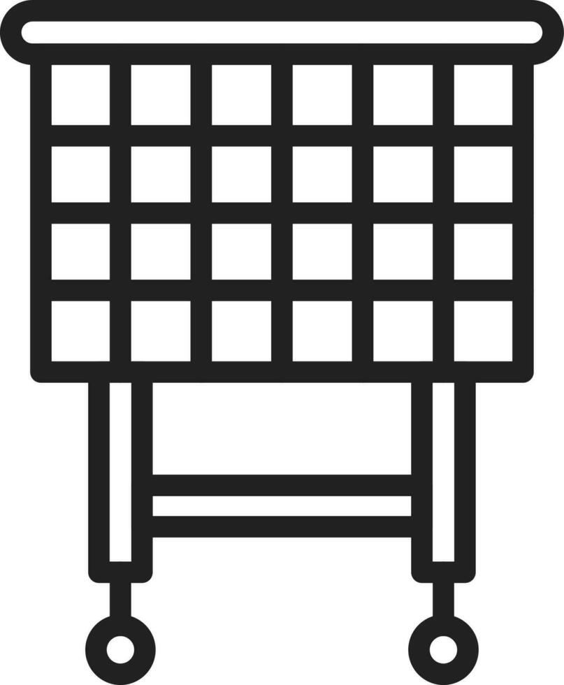 Trolley icon vector image.