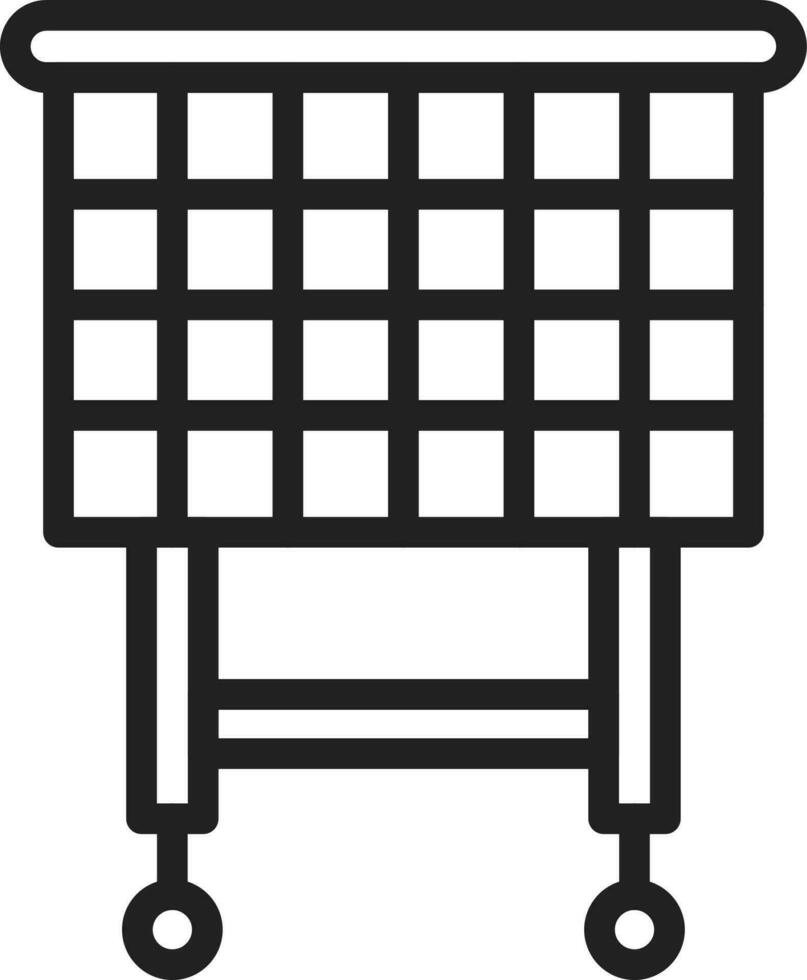 Trolley icon vector image.