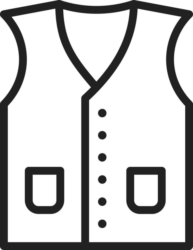 Vest icon vector image.