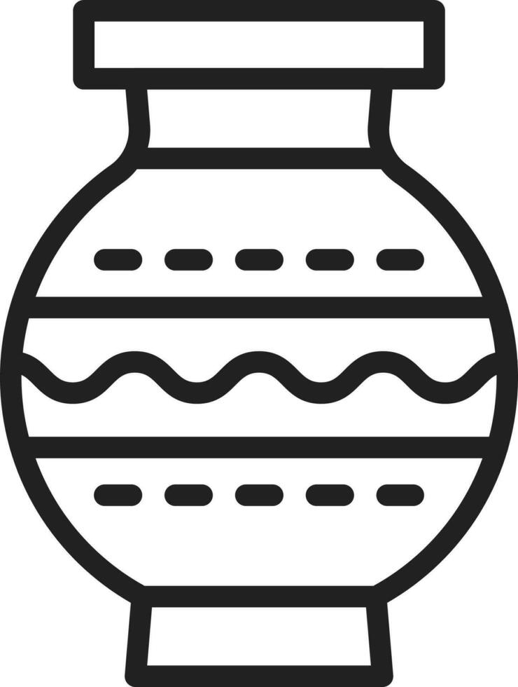 Vase icon vector image.