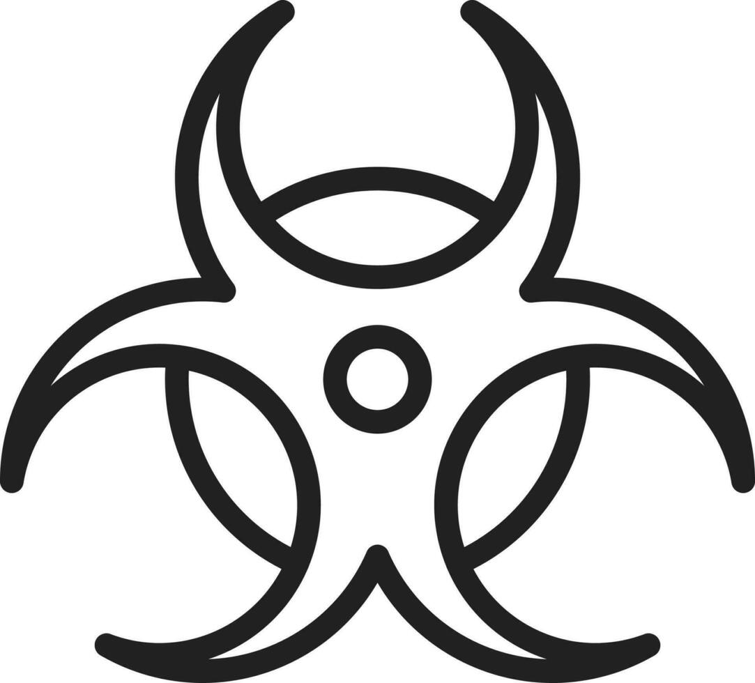 Biohazard Sign icon vector image.