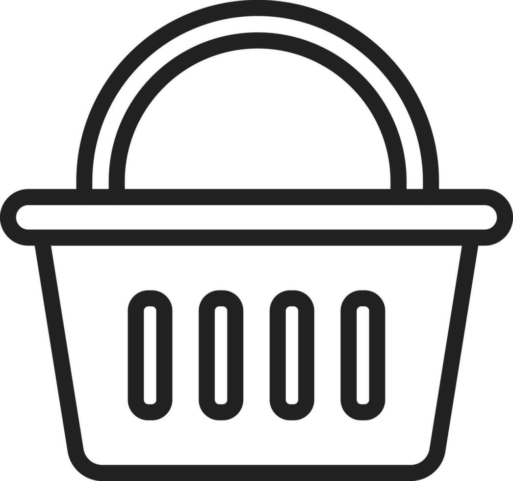 Basket icon vector image.