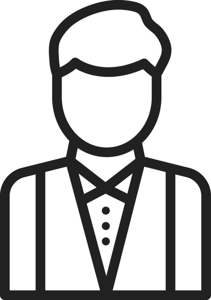 Waiter icon vector image.