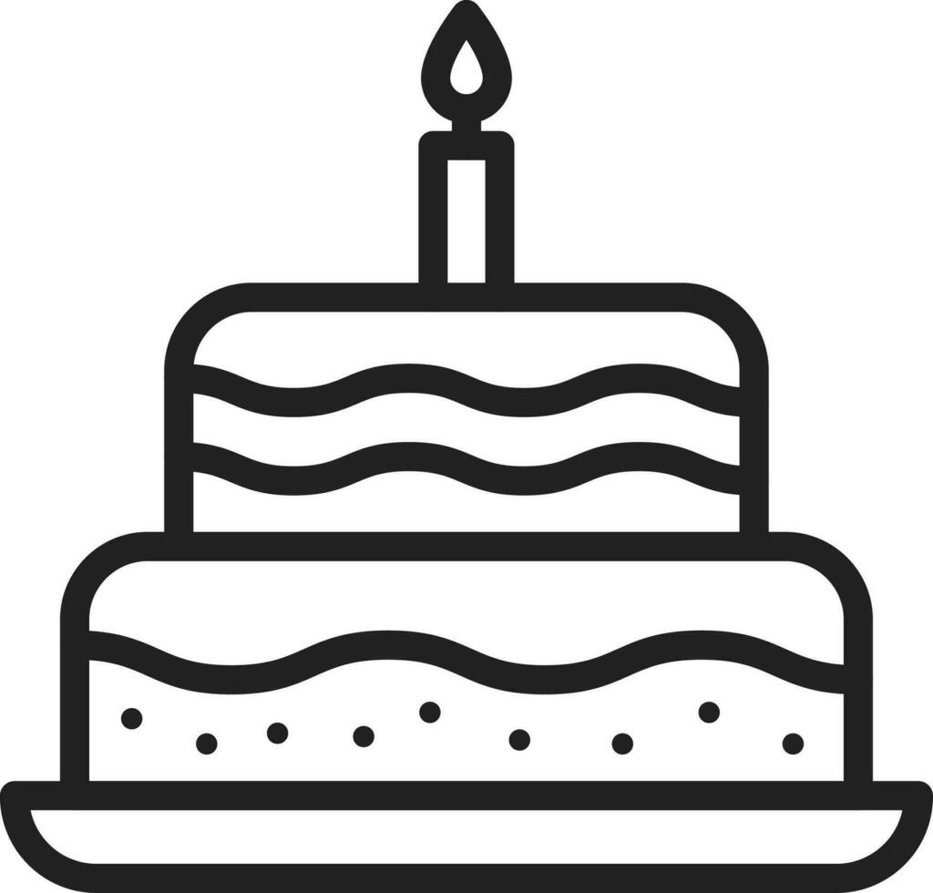 Birthday icon vector image.