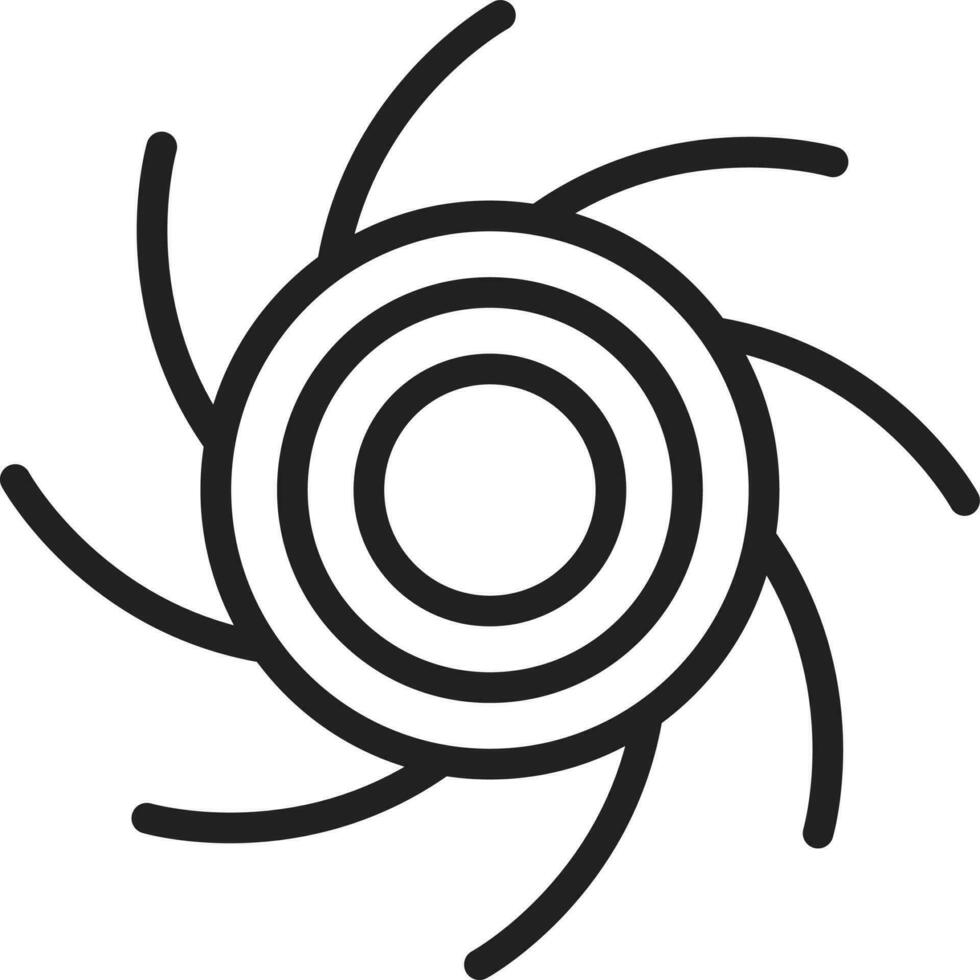 Black Hole icon vector image.