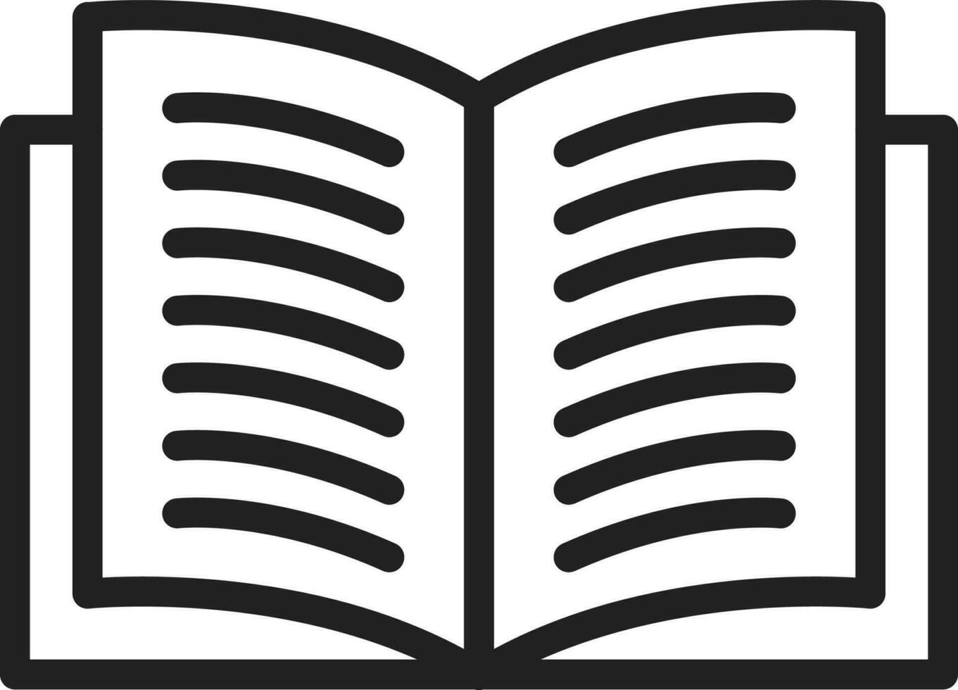 Open Book icon vector image.