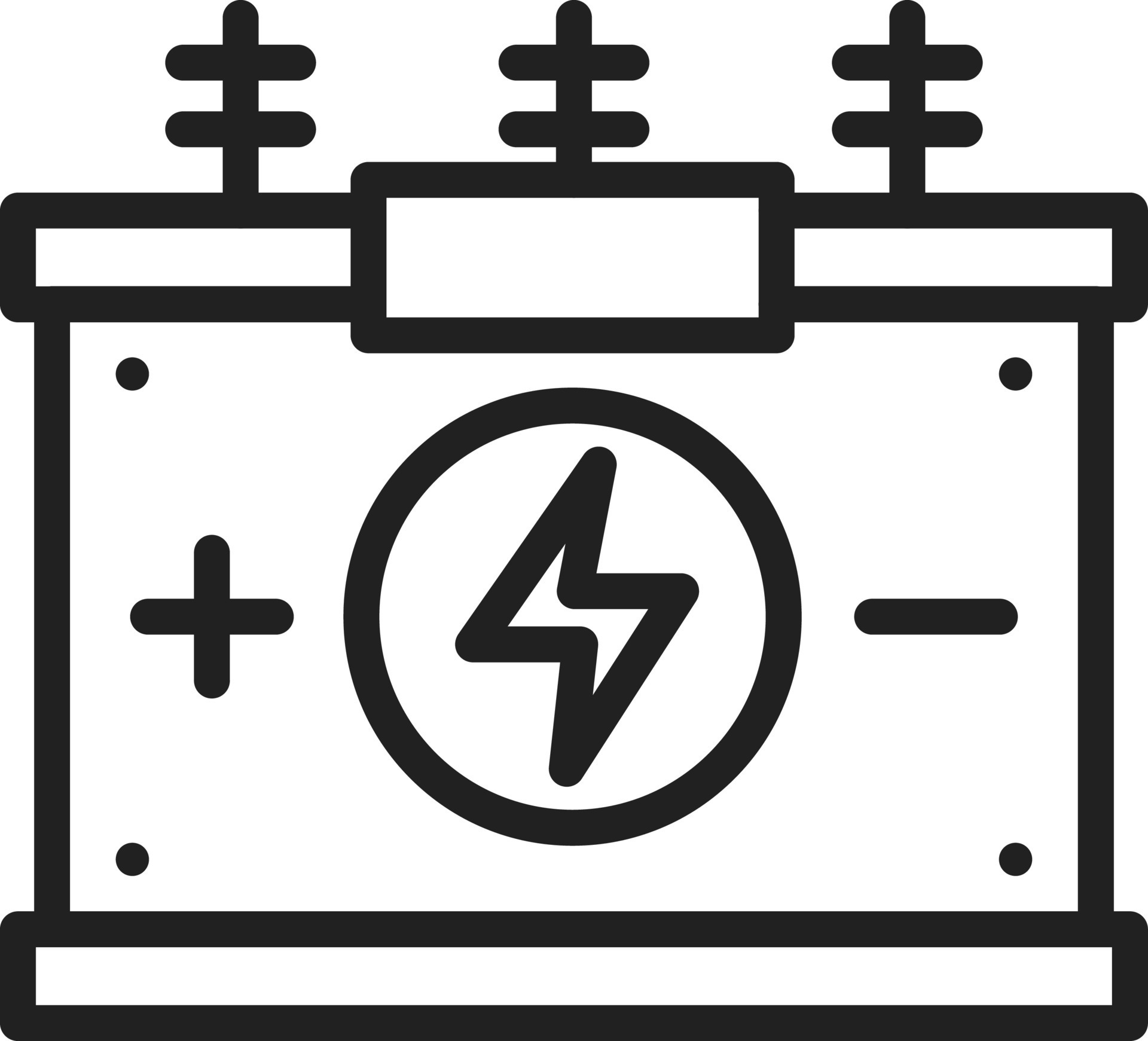 Power Transformer icon vector image. 23934253 Vector Art at Vecteezy