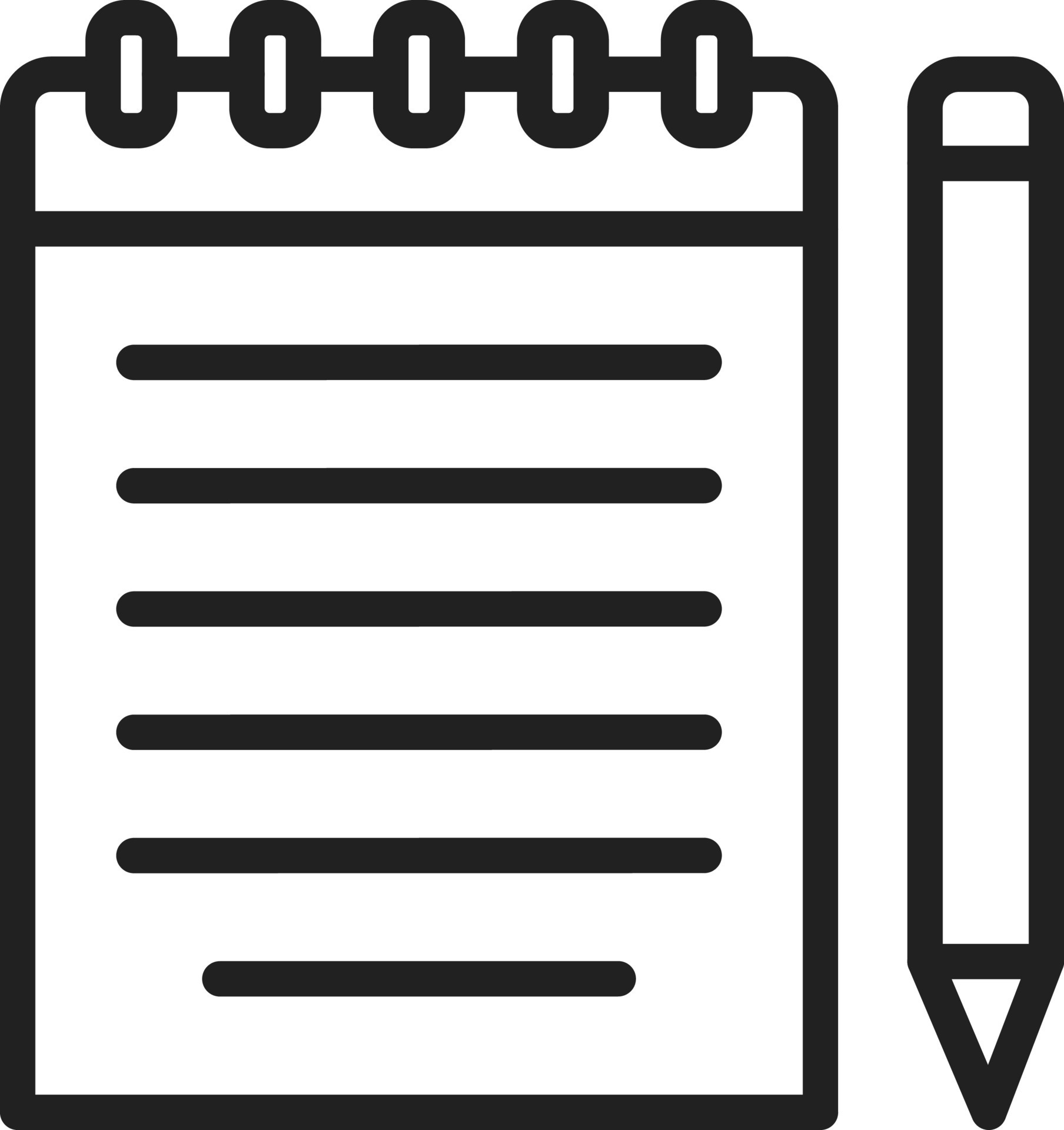 Notepad icon vector image. 23934273 Vector Art at Vecteezy