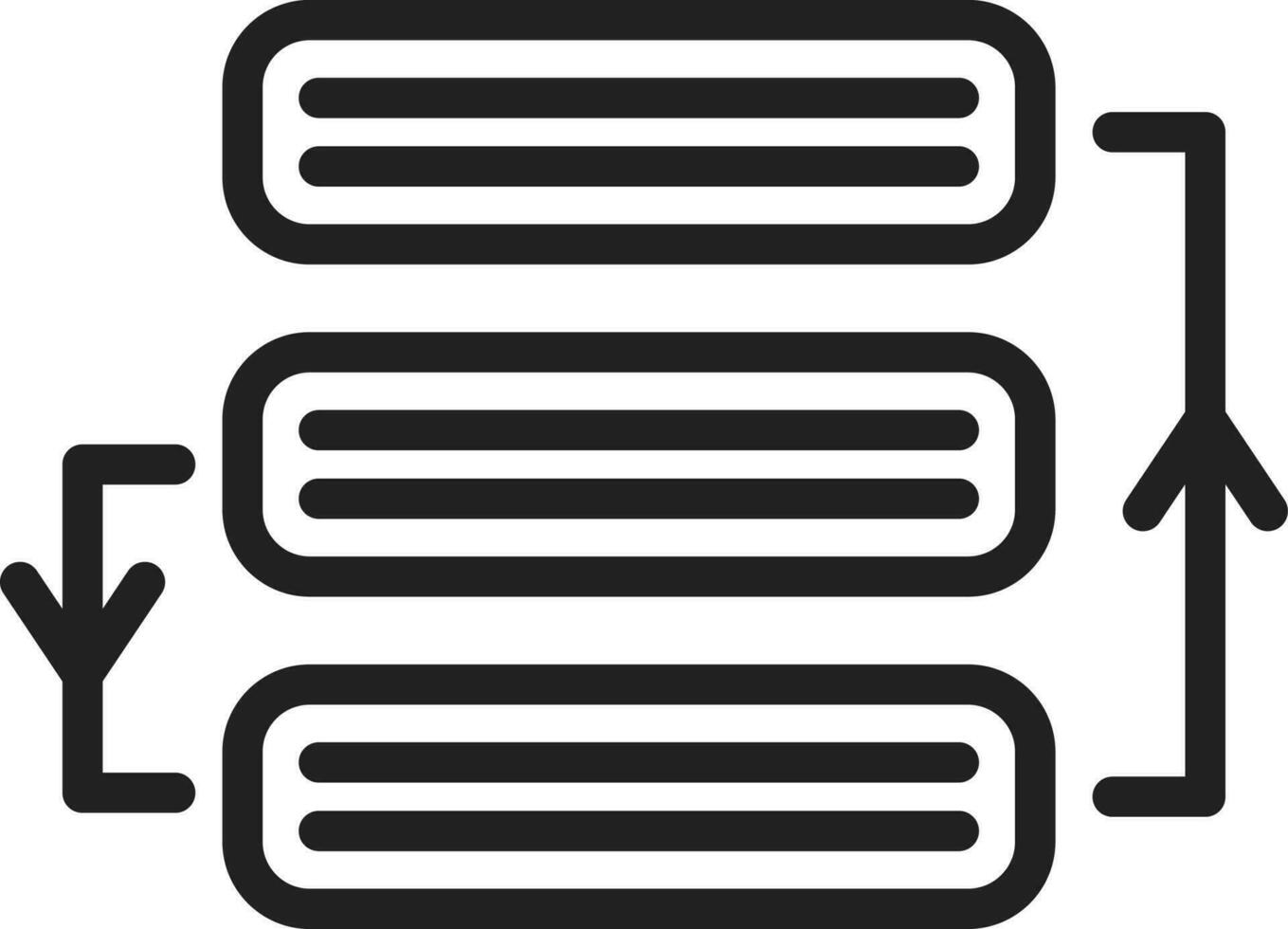 Prioritize icon vector image.