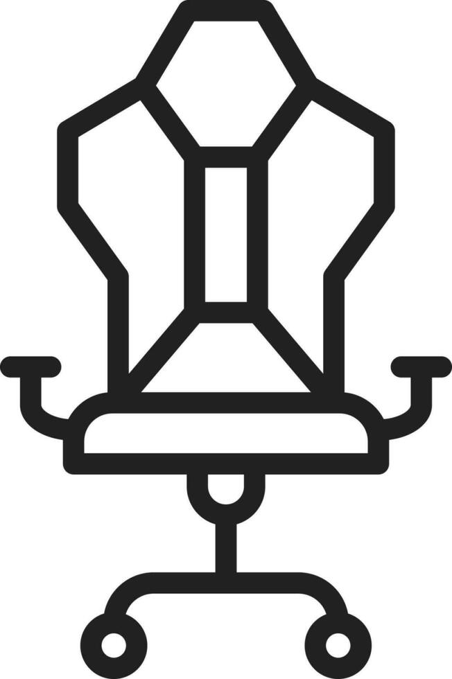juego de azar silla icono vector imagen.