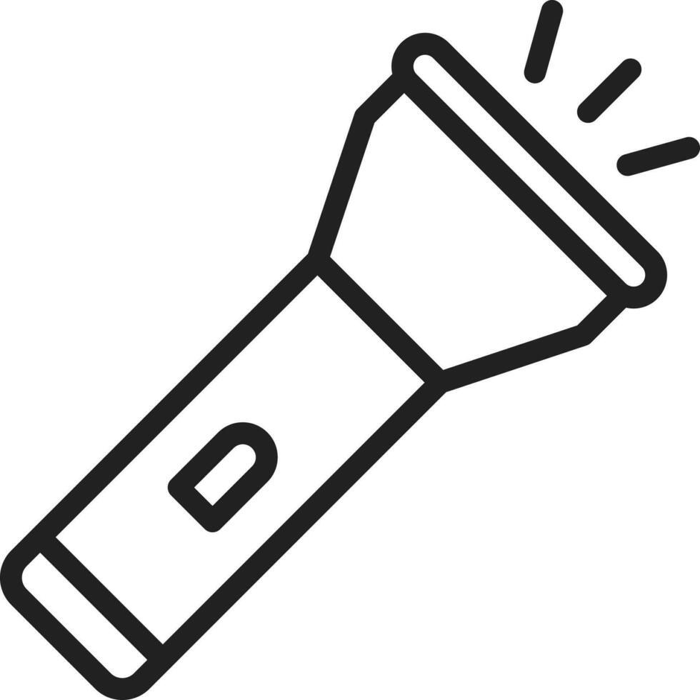 Flashlight icon vector image.