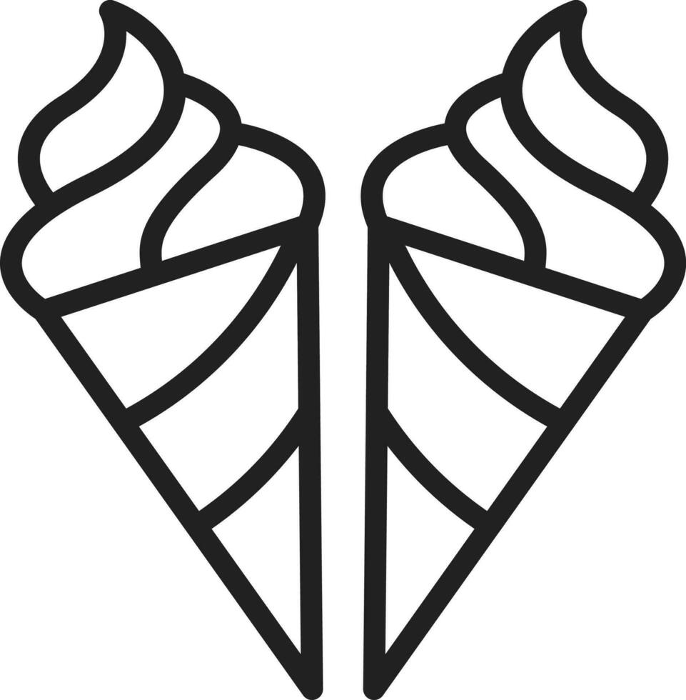 Ice Cream Cones icon vector image.