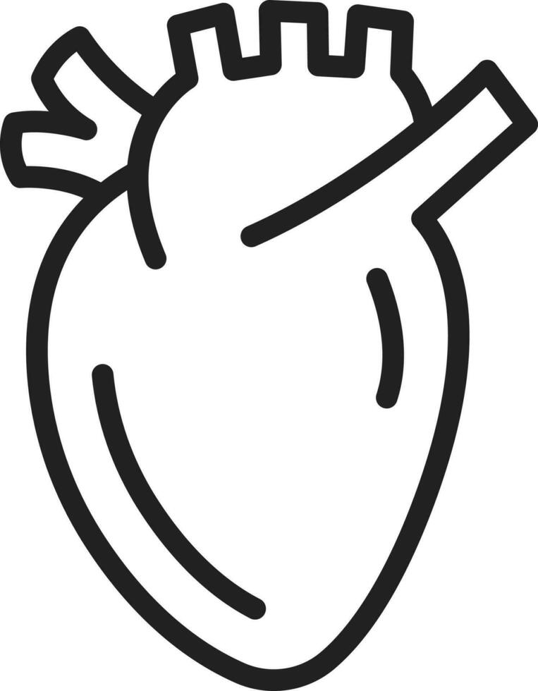 corazón icono vector imagen.