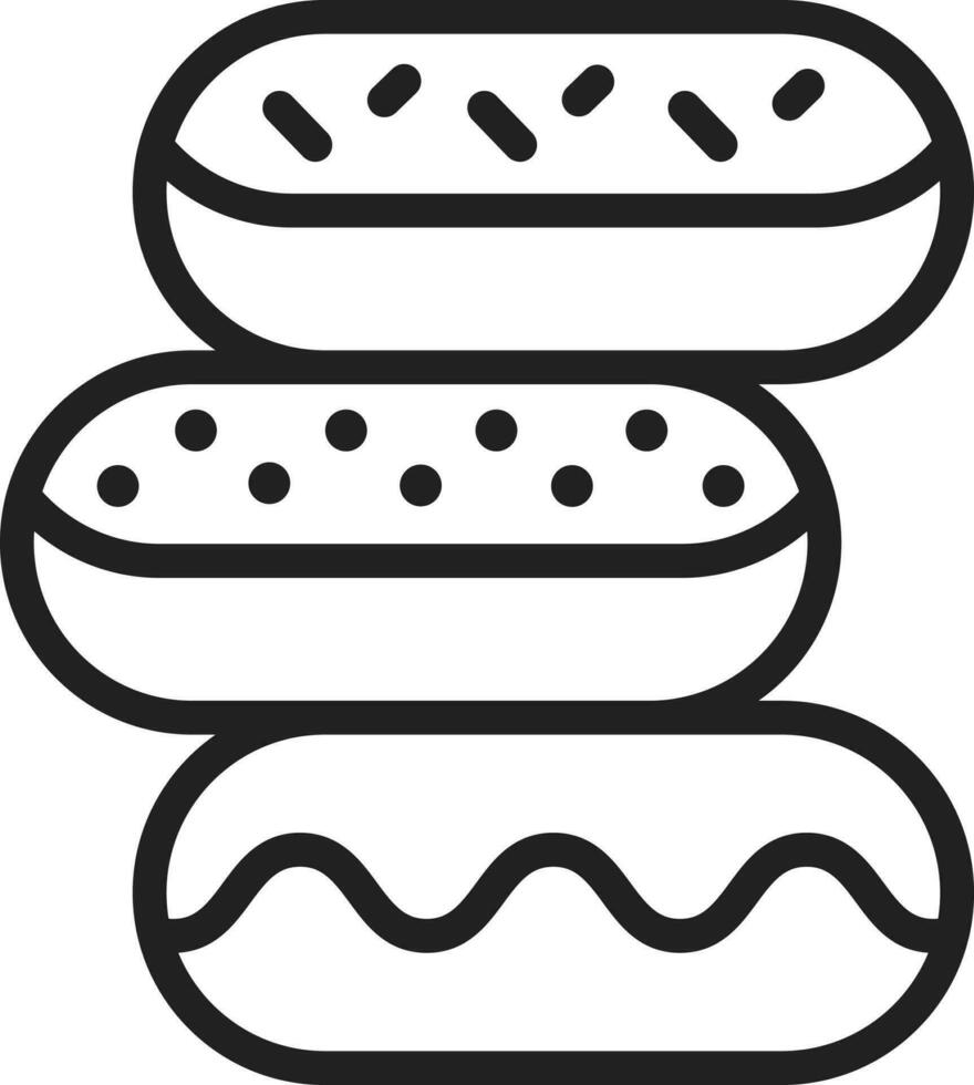 Donuts icon vector image.