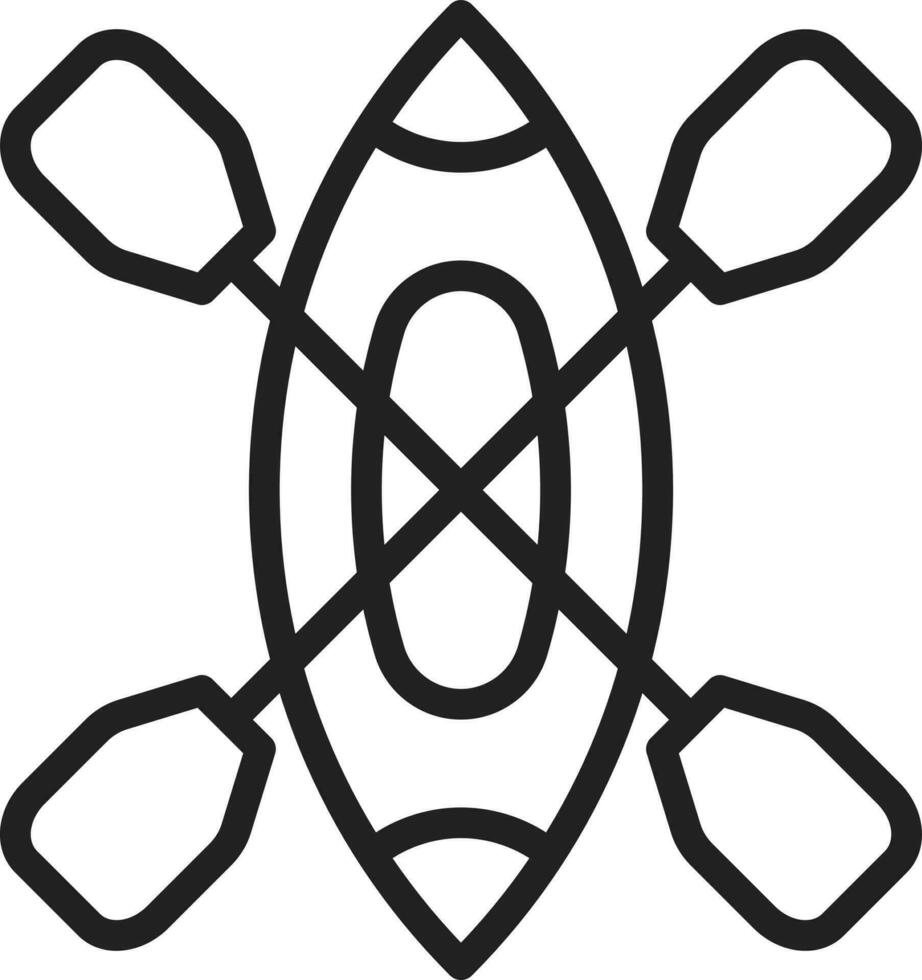 Canoe icon vector image.