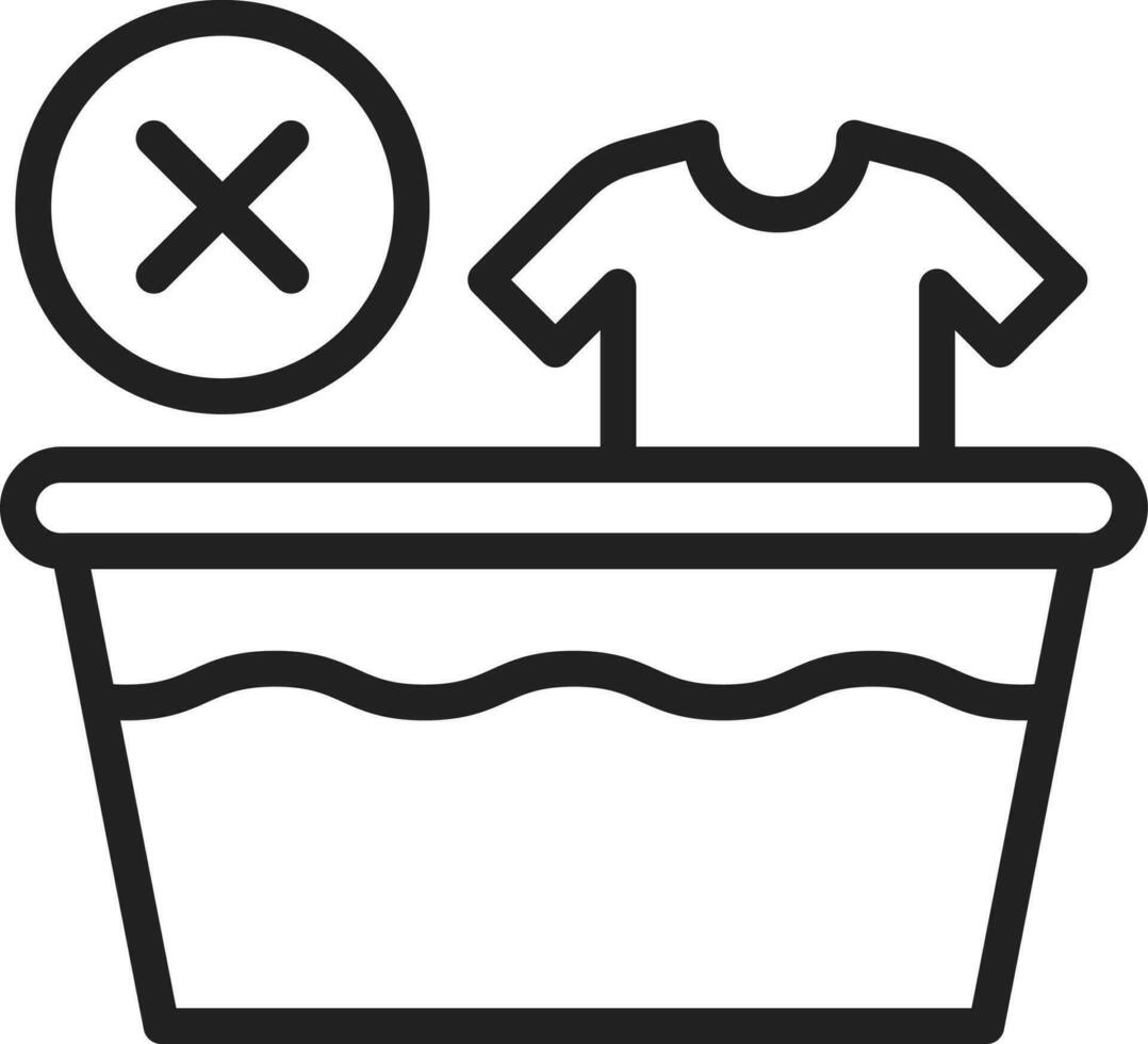 Do Not Wash icon vector image.