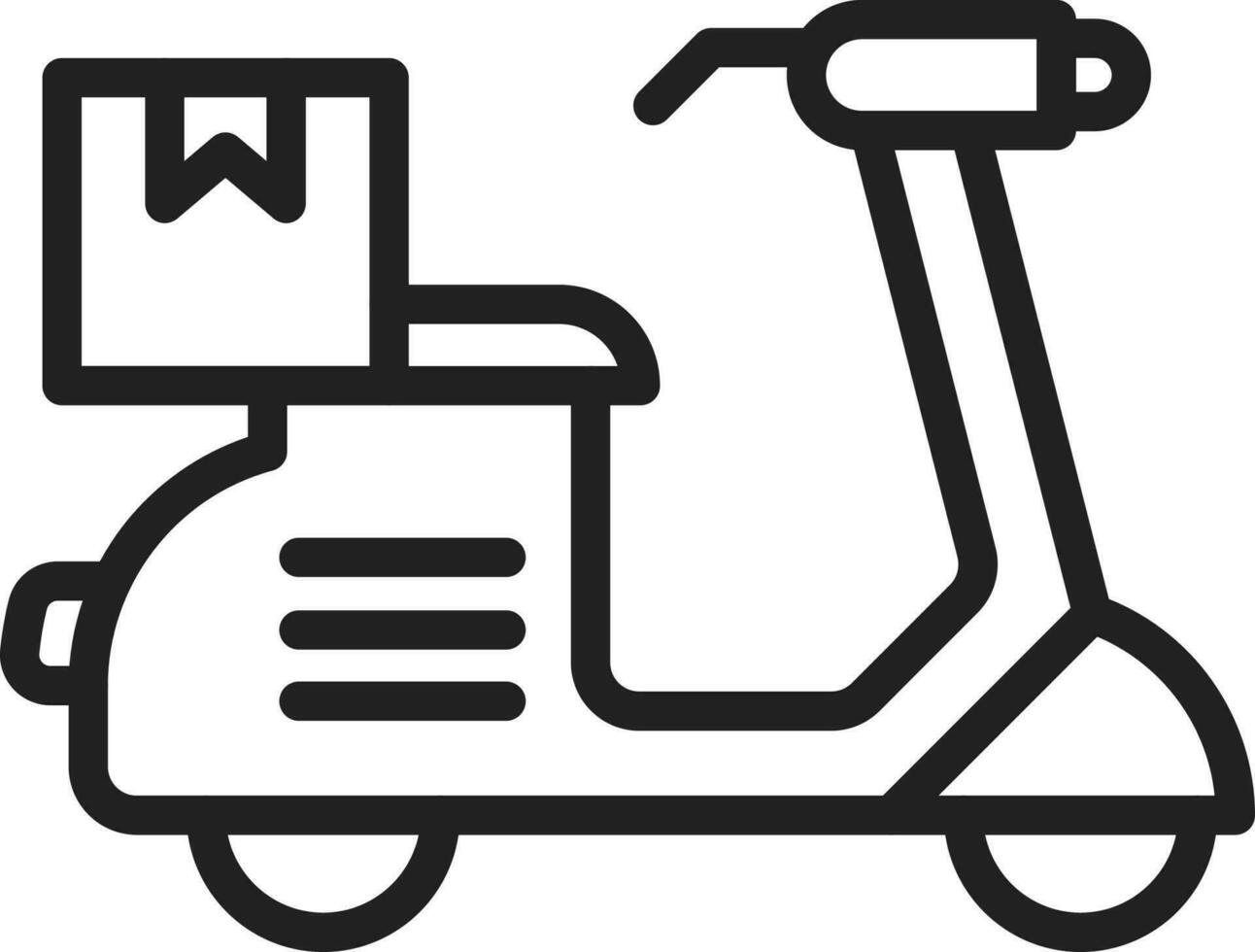 Delivery Bike icon vector image.