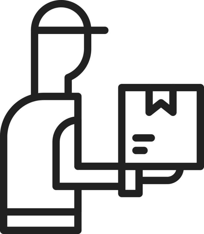 Delivery Man icon vector image.