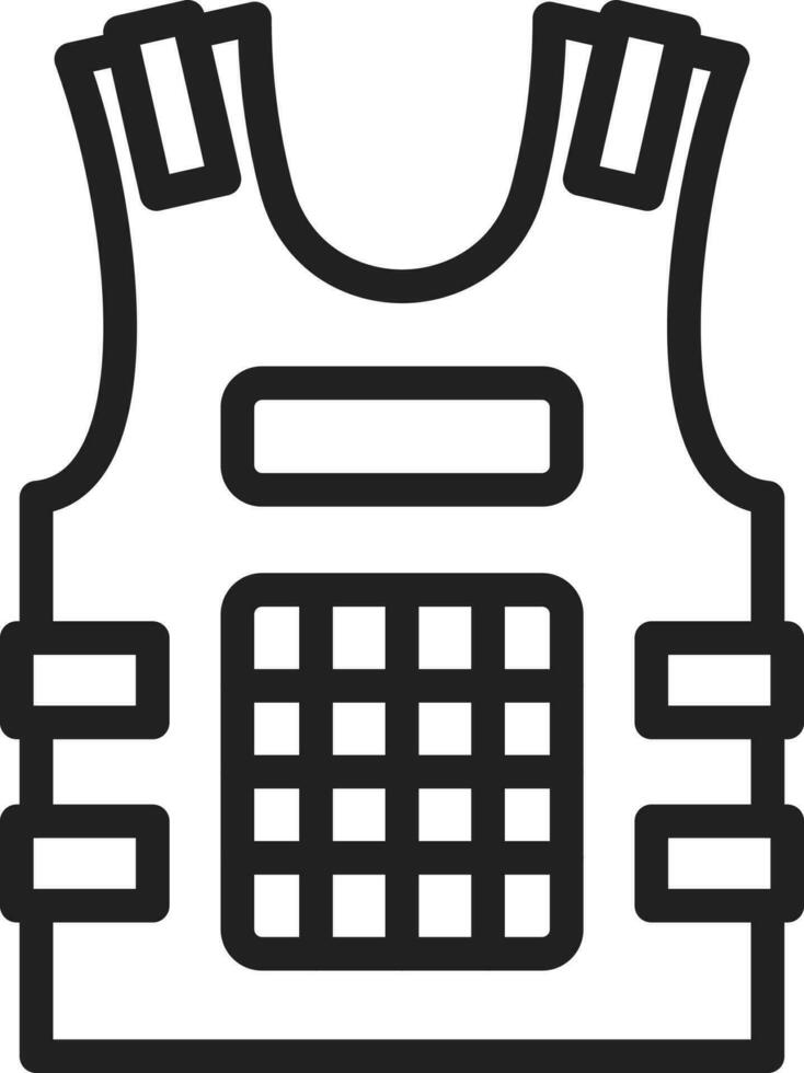 Bulletproof Jacket icon vector image.