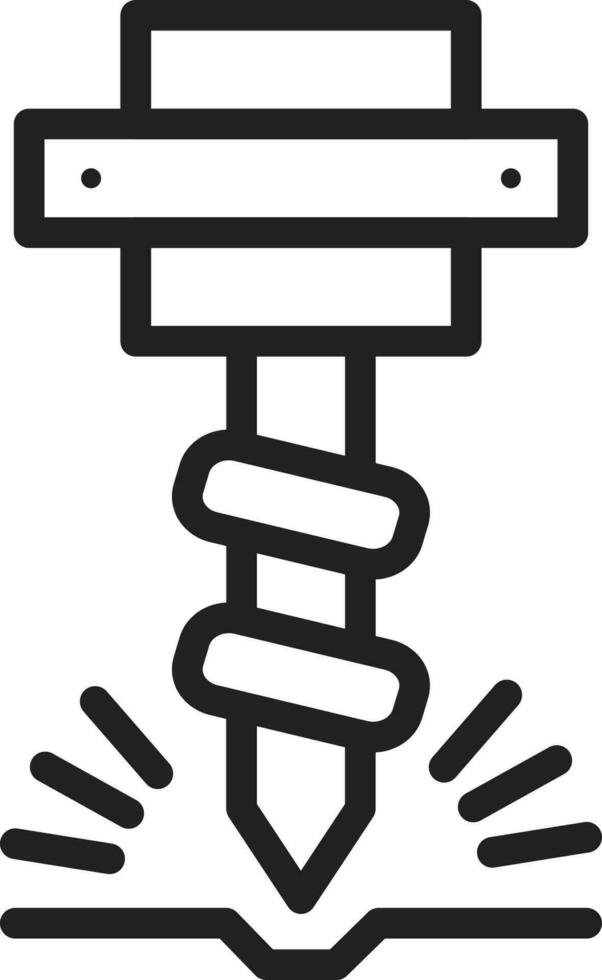 Drilling Machine icon vector image.