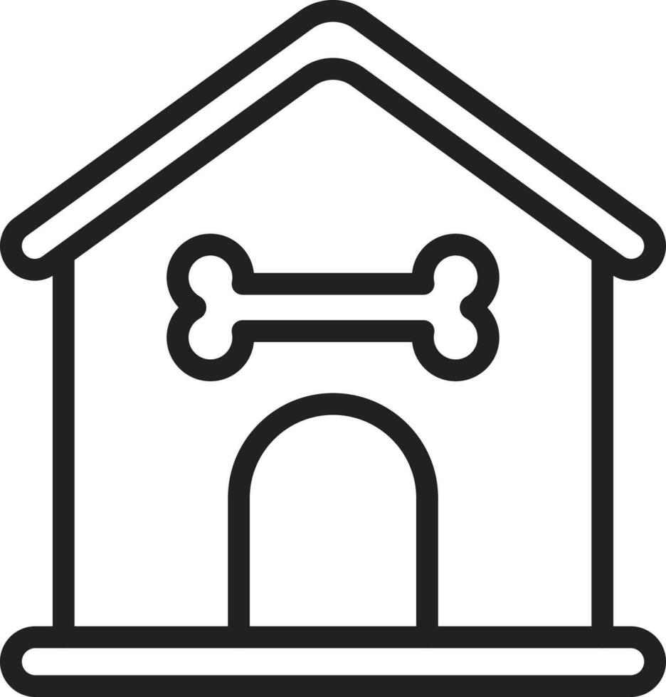 Dog House icon vector image.