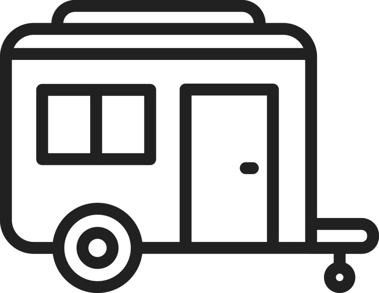 Caravan icon vector image.