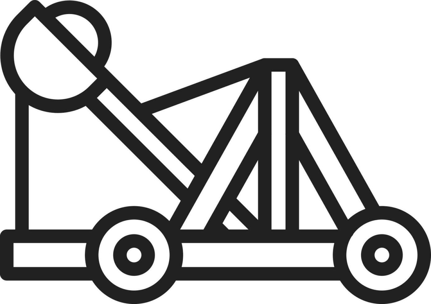 Catapult icon vector image.