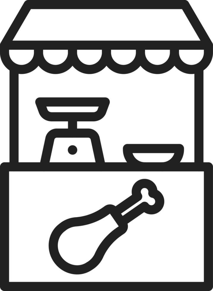 Chicken Shop icon vector image.