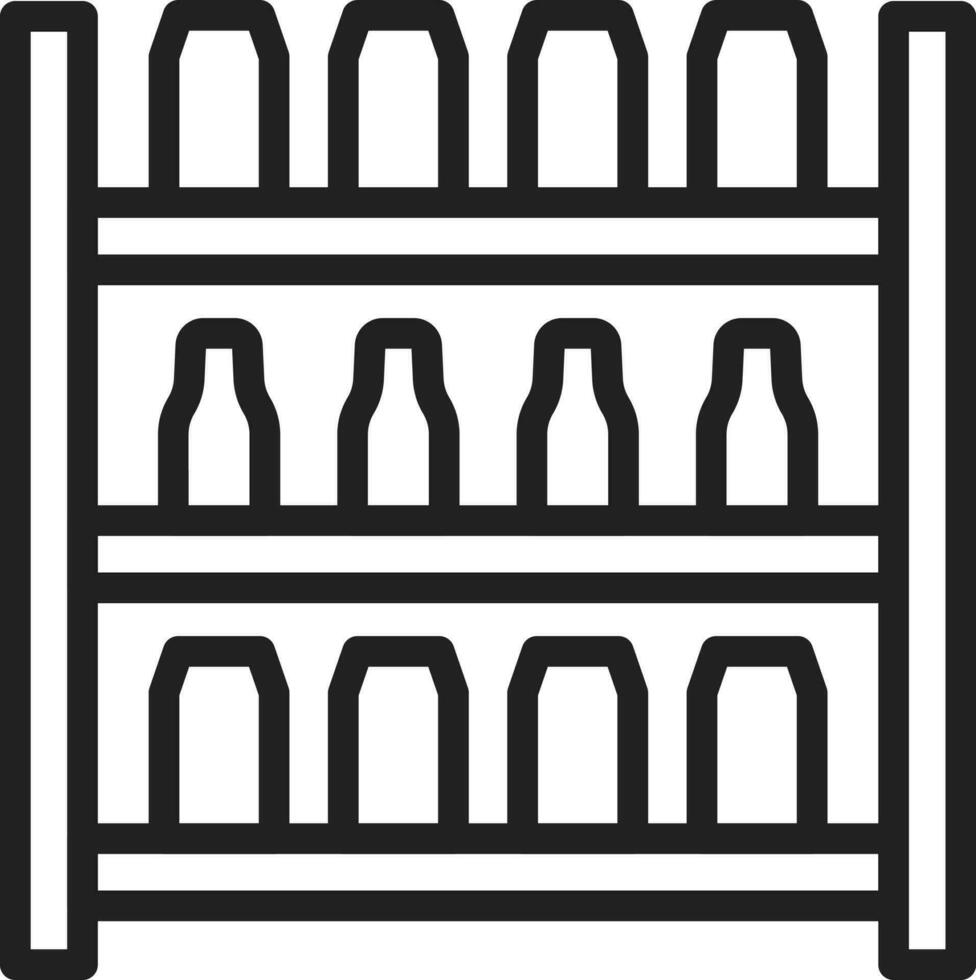 Shelf icon vector image.