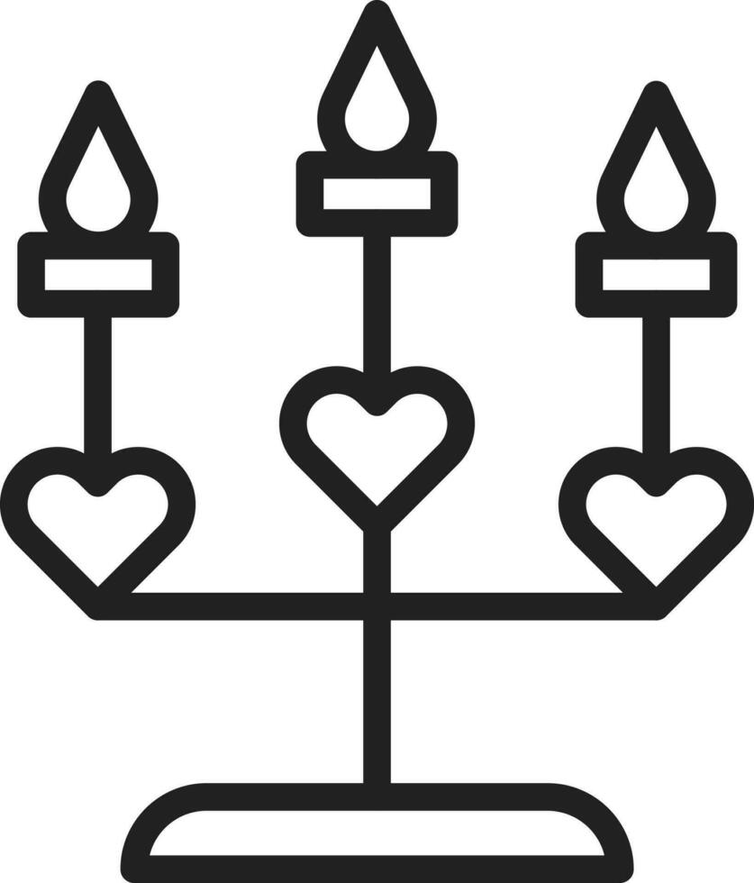 Candelabrum icon vector image.