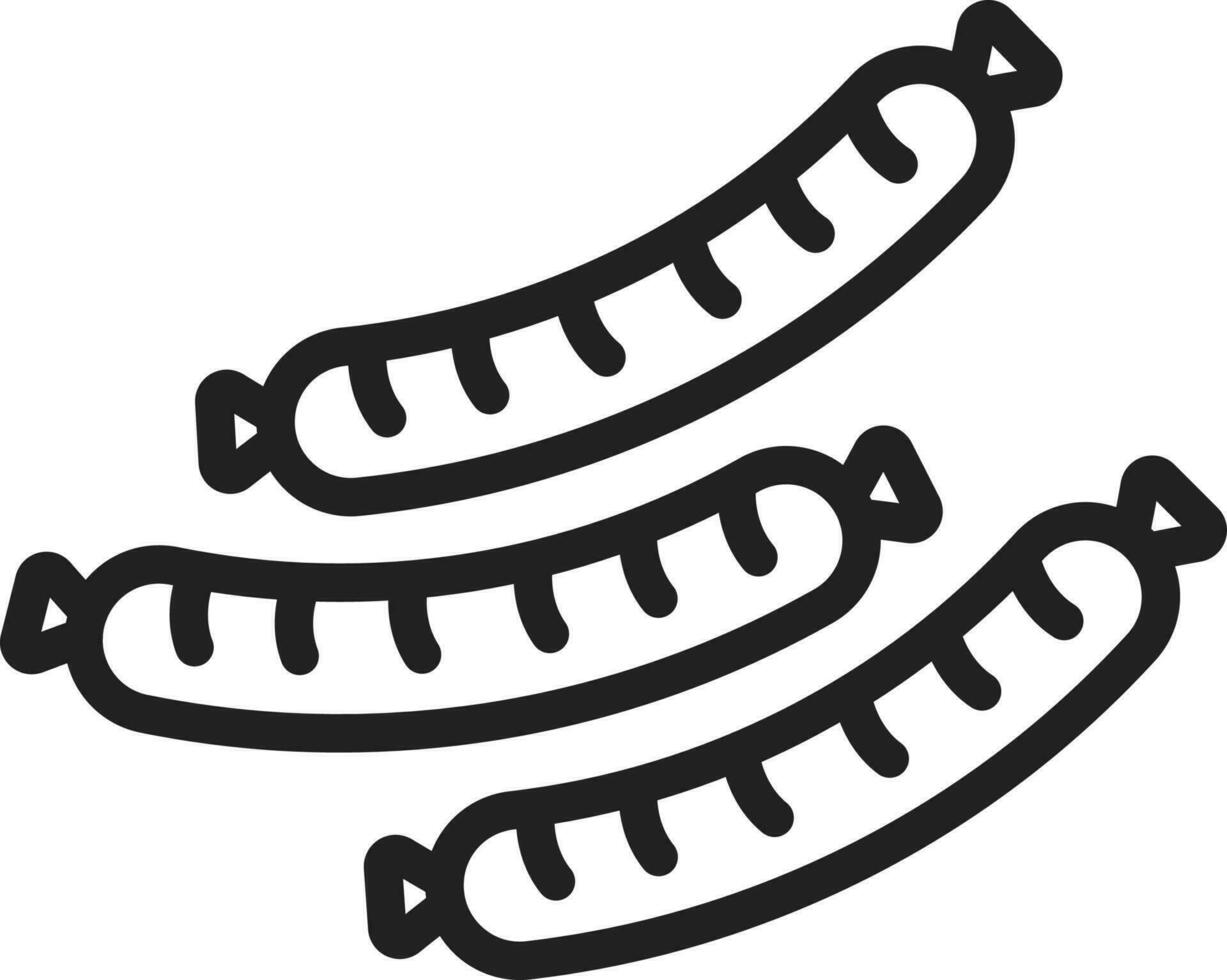 Sausages icon vector image.