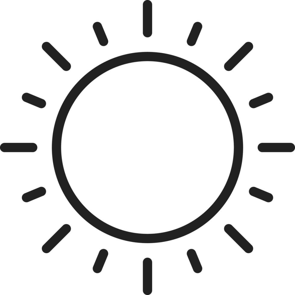 Sun icon vector image.