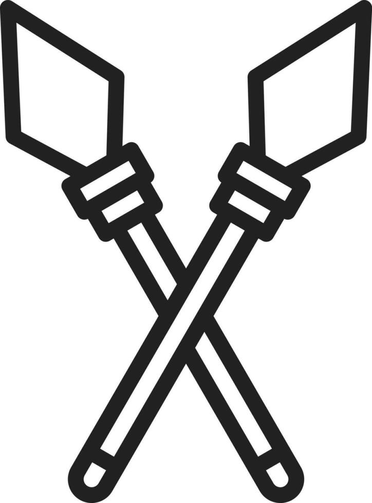 Spear icon vector image.