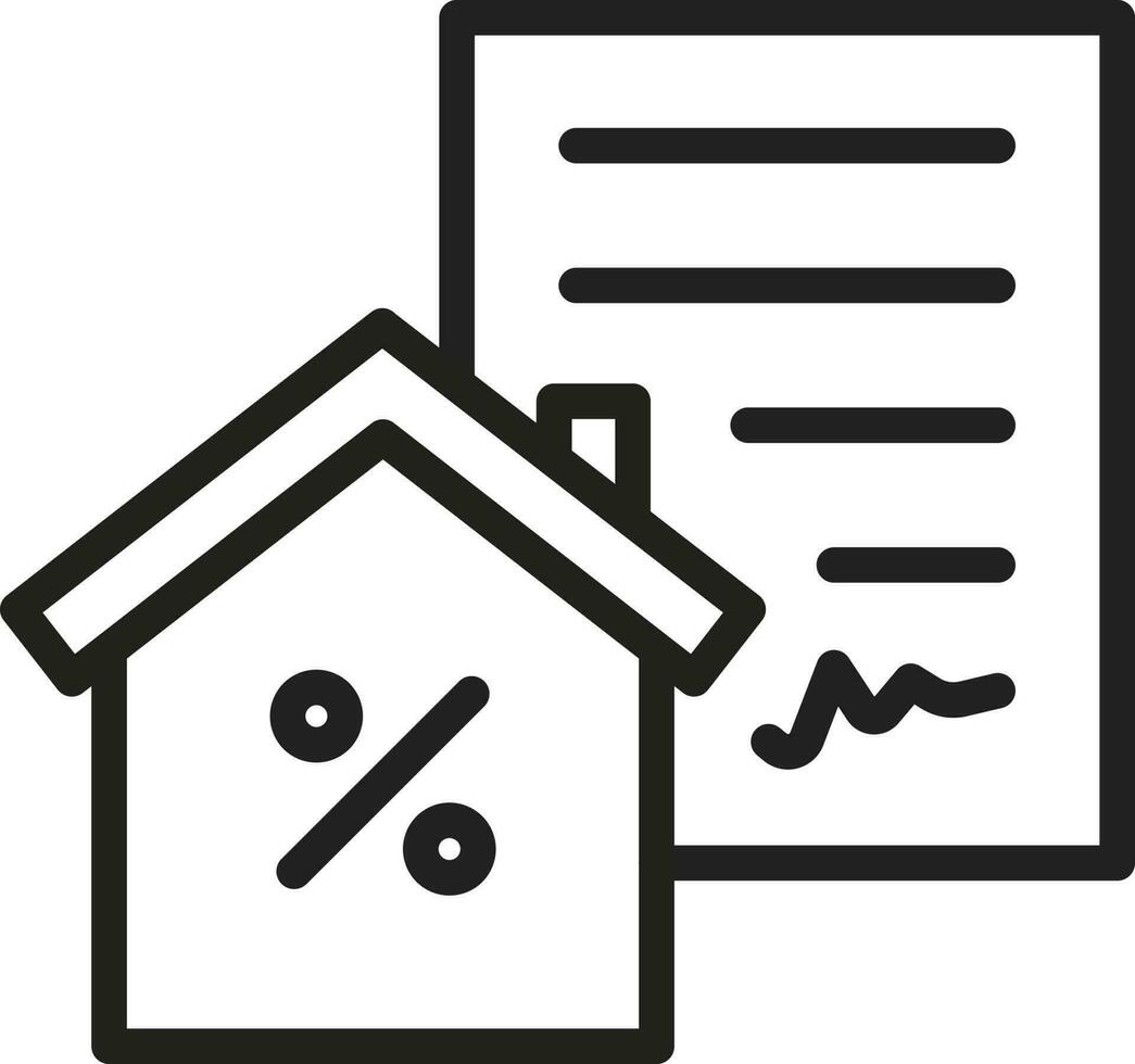 Mortgage Loan icon vector image.