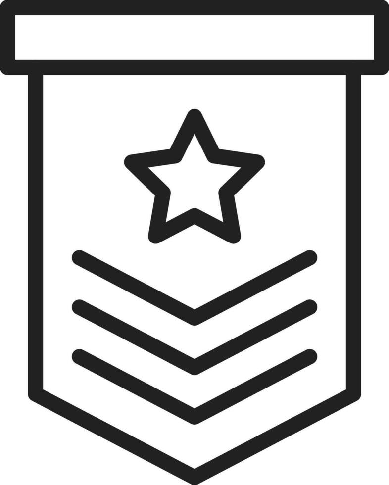 Military icon vector image.