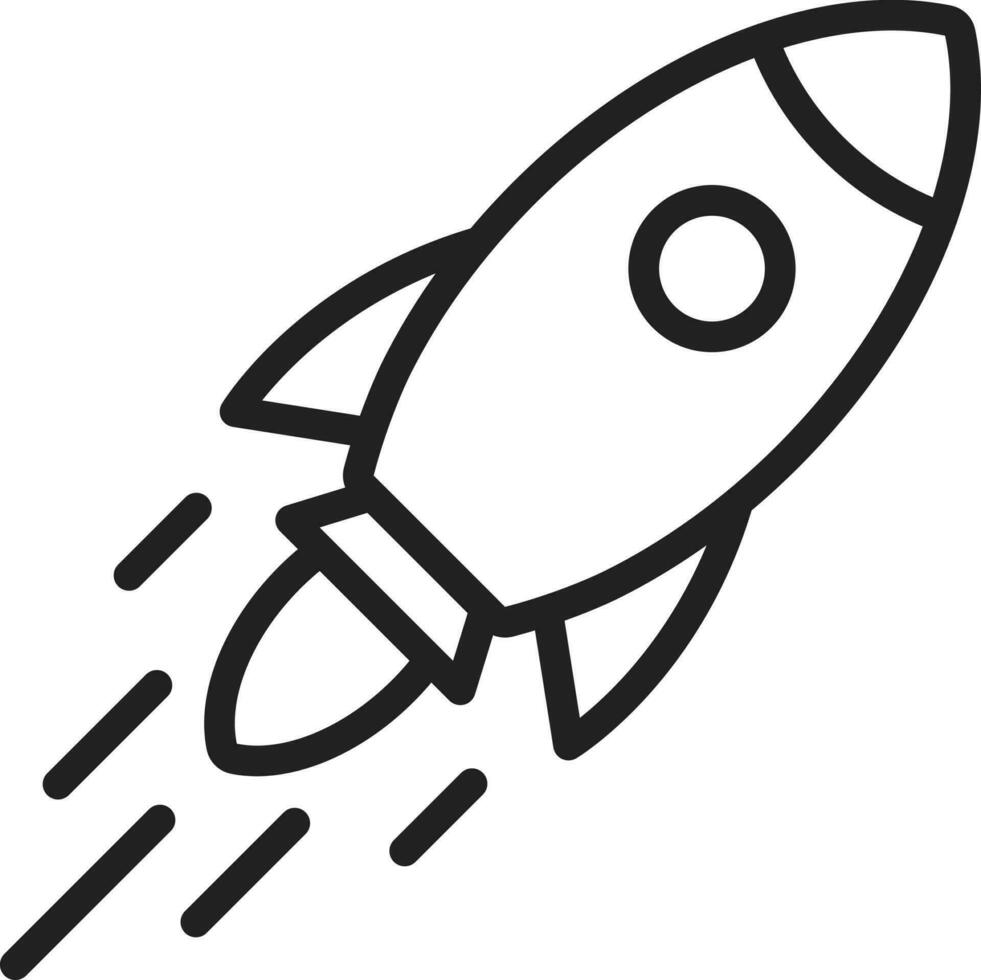 Rocket icon vector image.