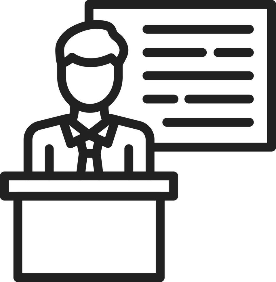 Lecture icon vector image.