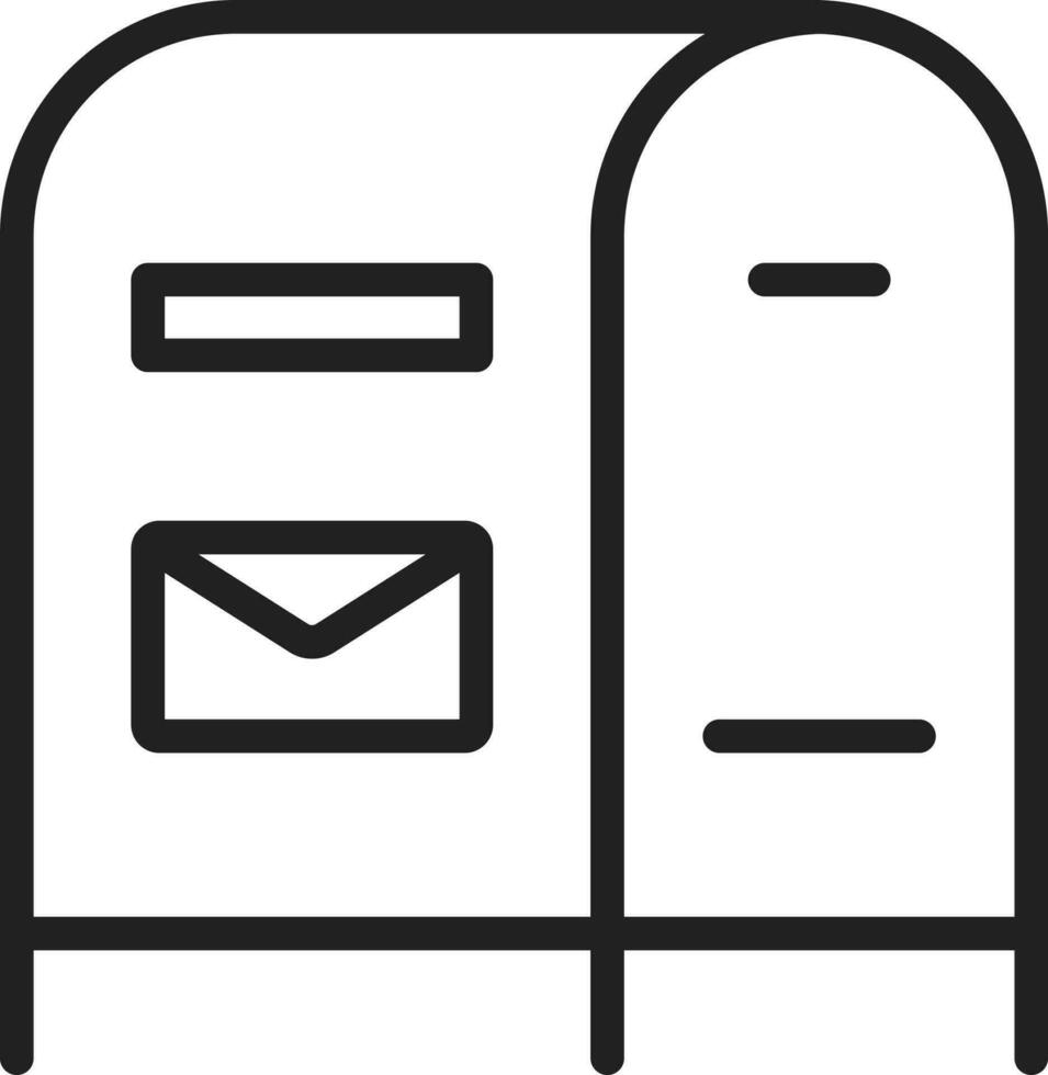 Mailbox icon vector image.