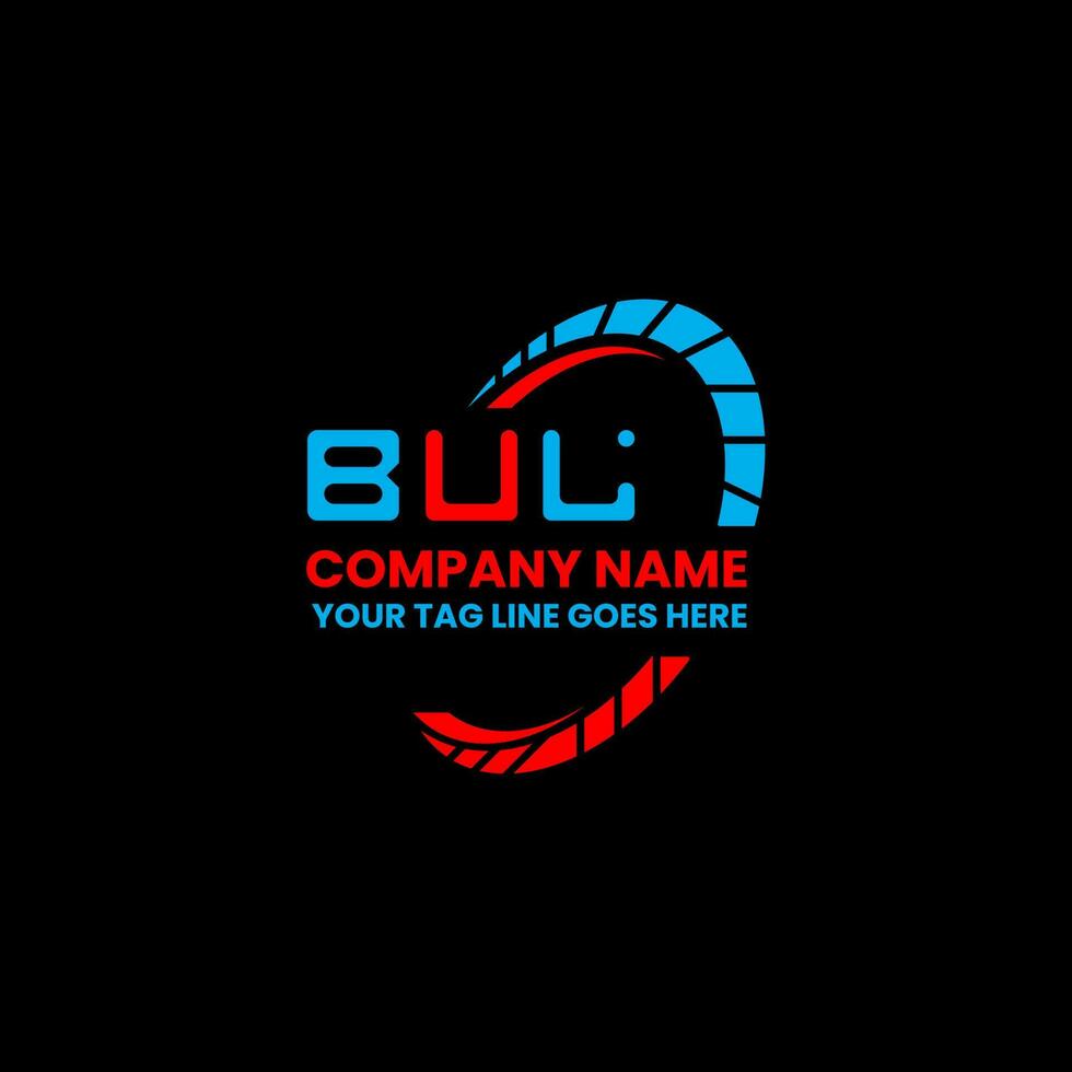 BUL letter logo creative design with vector graphic, BUL simple and modern logo. BUL luxurious alphabet design