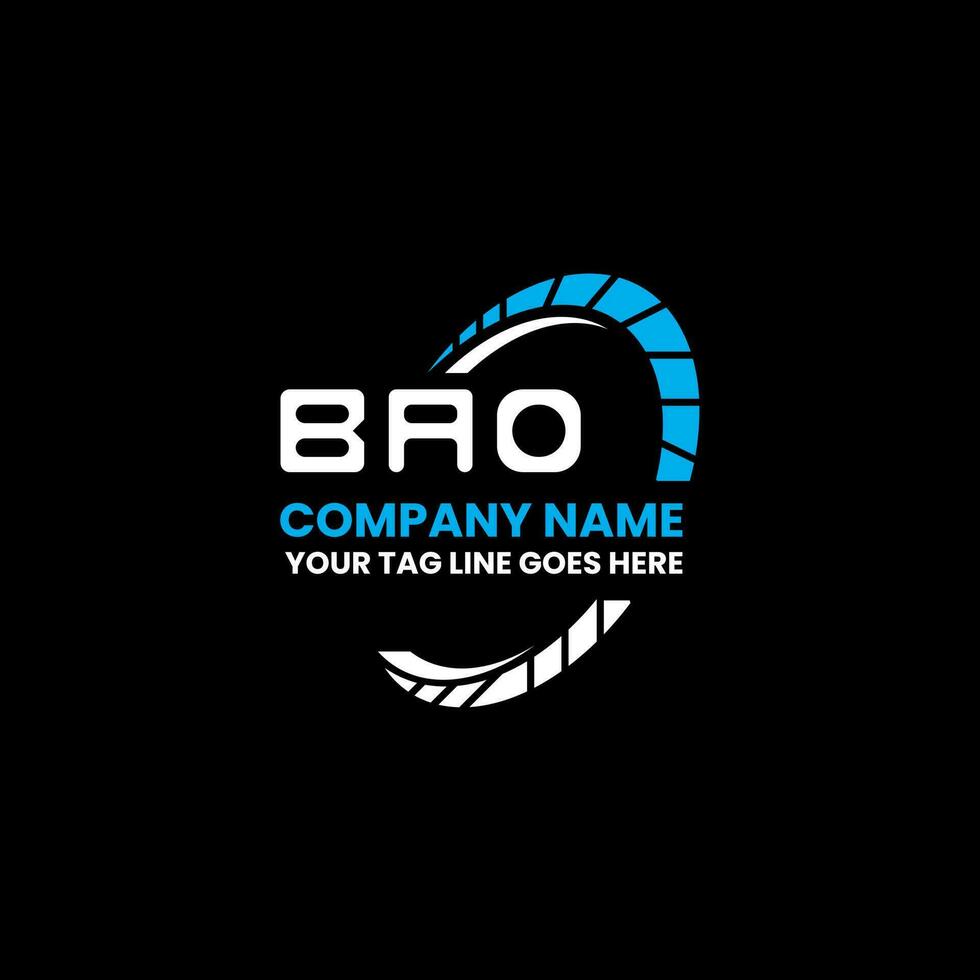 bao letra logo creativo diseño con vector gráfico, bao sencillo y moderno logo. bao lujoso alfabeto diseño